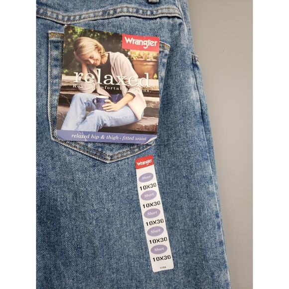 NEW Wrangler Jeans Vintage 10 X 30 High Rise Denim Tapered 90s MSR01 BD MOM JEAN - Picture 3 of 5